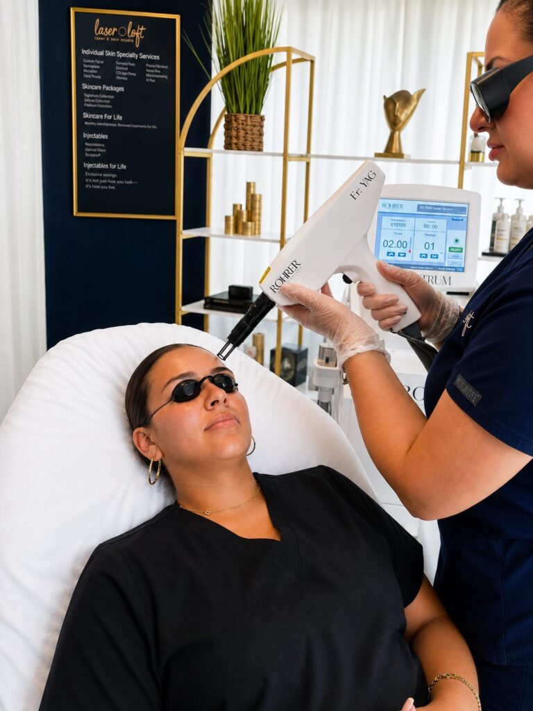Erbium resurfacing session at Laser Loft