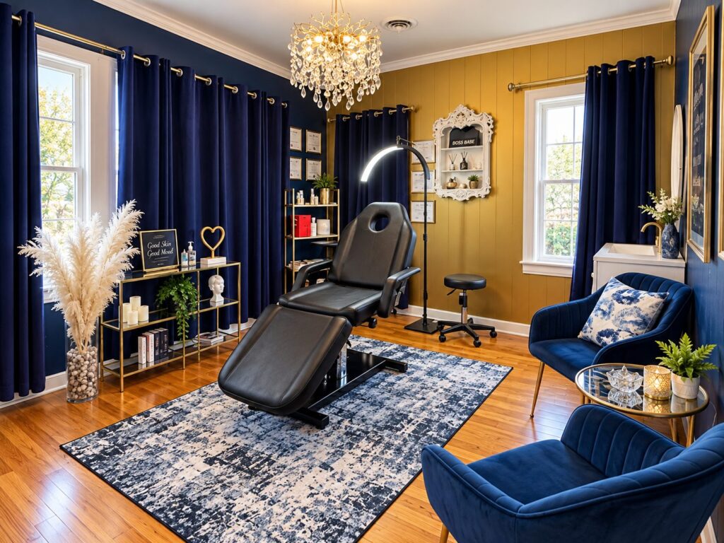 The facial room at Laser Loft Denton