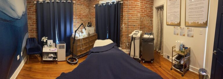 A Denver treatment room with the laser in frame